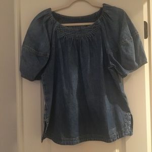 Denim blouse